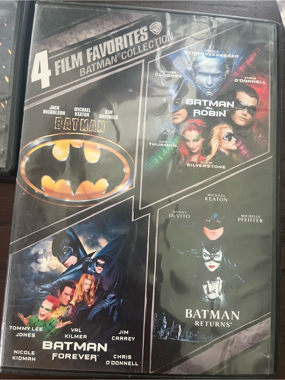 Set of 2 Batman 4 Film Favorites Collection — Black, Yellow